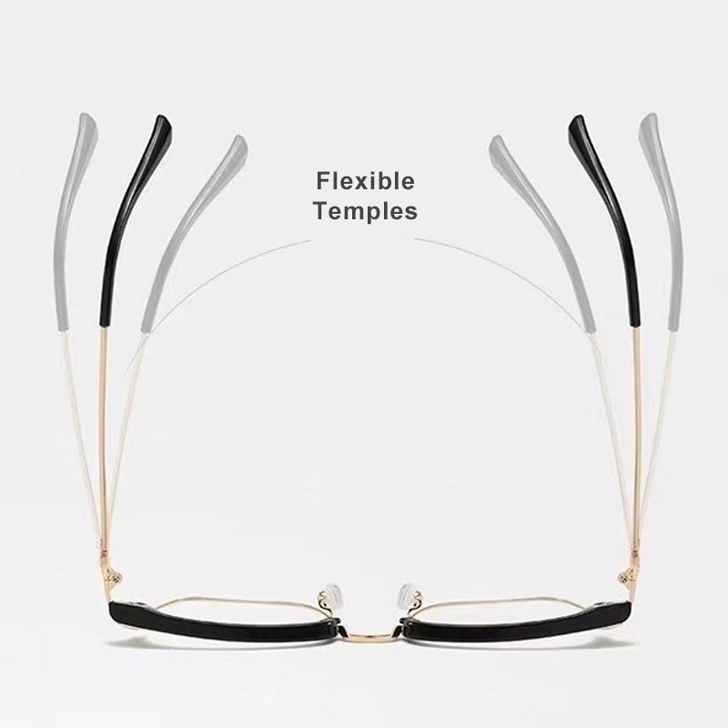 OptiReaders Pro frame showing its flexible temples
